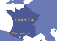Mapa de localización de Carcasona